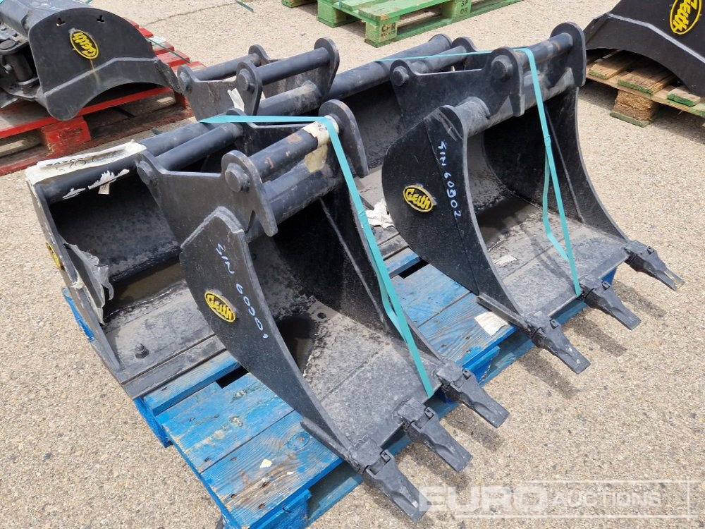 Unused Geith G03R-1200 48" Ditching Bucket, H03-0300 12" Digging Bucket, H03-450 18" Digging Bucket 40mm Pin to suit Mini Excavator / Conjunto Cazos - Bucket: picture 4 Unused Geith G03R-1200 48" Ditching Bucket, H03-0300 12" Digging Bucket, H03-450 18" Digging Bucket 40mm Pin to suit Mini Excavator / Conjunto Cazos - Bucket: picture 4