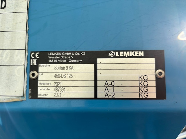 Lemken Solitair 9 KA / 450-DS 125 - Seed drill: picture 3 Lemken Solitair 9 KA / 450-DS 125 - Seed drill: picture 3