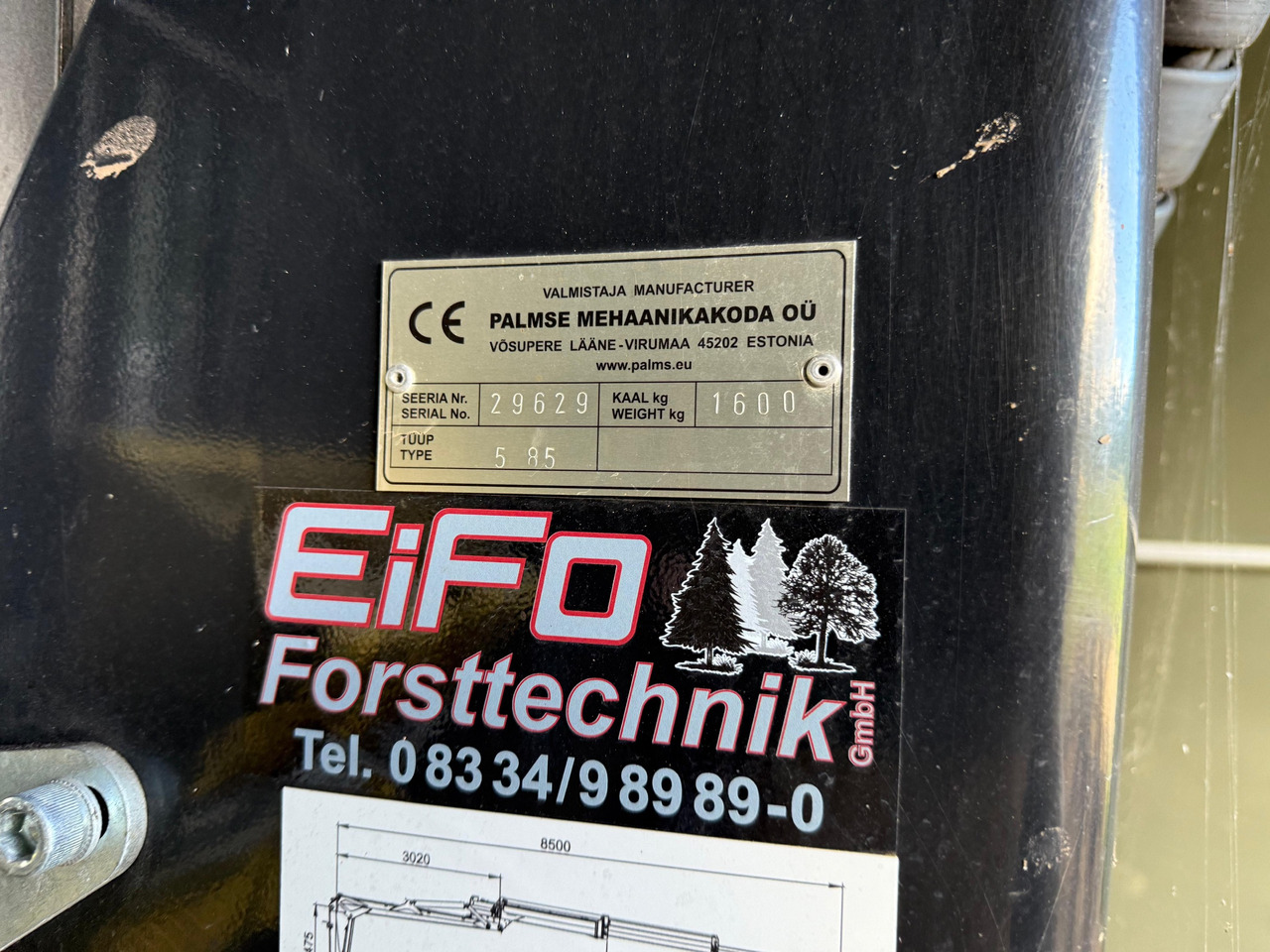 Palms Forst-Rückeanhänger 12,5 - Forestry trailer: picture 2 Palms Forst-Rückeanhänger 12,5 - Forestry trailer: picture 2