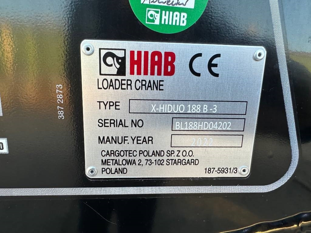 Hiab X-HiDuo 188 B-3 - Loader crane for Truck: picture 4 Hiab X-HiDuo 188 B-3 - Loader crane for Truck: picture 4