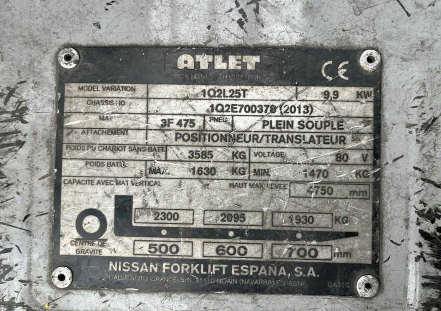 Atlet 1Q2L25T - Electric forklift: picture 4 Atlet 1Q2L25T - Electric forklift: picture 4