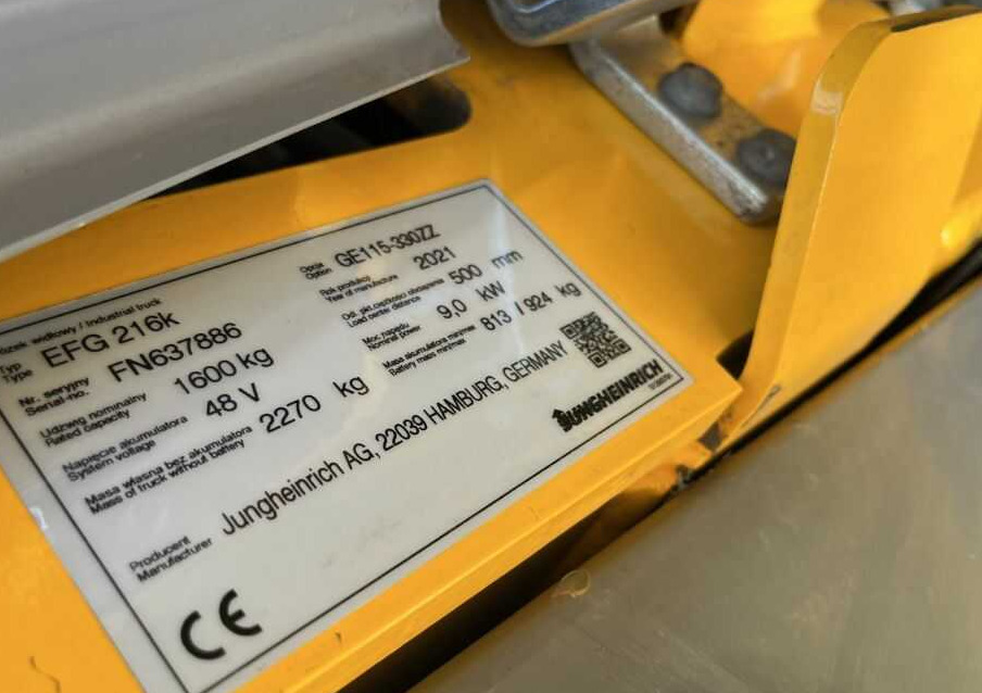 Jungheinrich EFG216k - Electric forklift: picture 4 Jungheinrich EFG216k - Electric forklift: picture 4