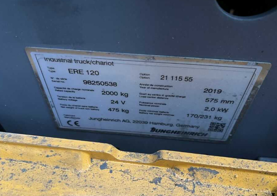 Jungheinrich ERE120 - Pallet truck: picture 4 Jungheinrich ERE120 - Pallet truck: picture 4