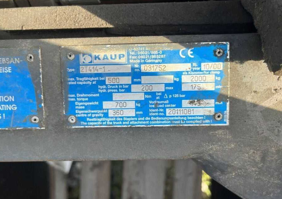 Kaup 2T414-1, Kartonklammer - Clamp: picture 5 Kaup 2T414-1, Kartonklammer - Clamp: picture 5