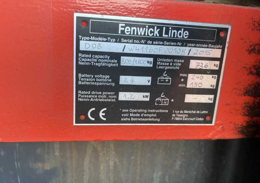 Linde D08 - Stacker: picture 4 Linde D08 - Stacker: picture 4