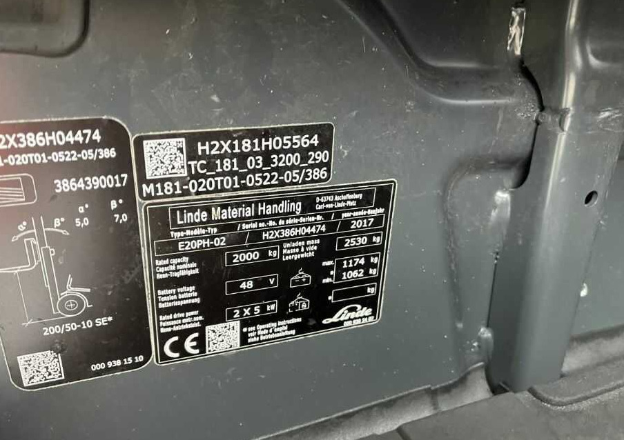 Linde E20PH-02 - Electric forklift: picture 4 Linde E20PH-02 - Electric forklift: picture 4