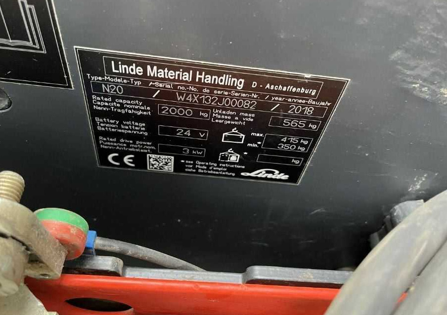 Linde N20 - Order picker: picture 4 Linde N20 - Order picker: picture 4