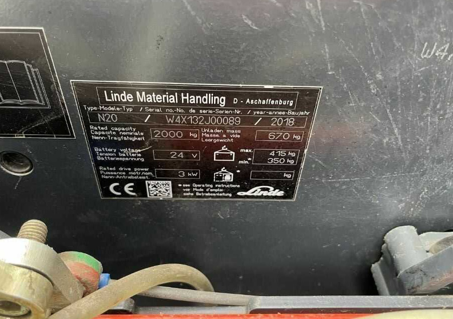 Linde N20 - Order picker: picture 4 Linde N20 - Order picker: picture 4