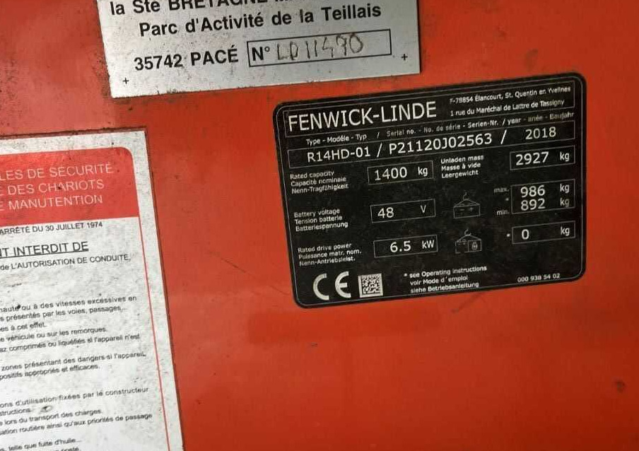Linde R14HD-01 - Reach truck: picture 4 Linde R14HD-01 - Reach truck: picture 4