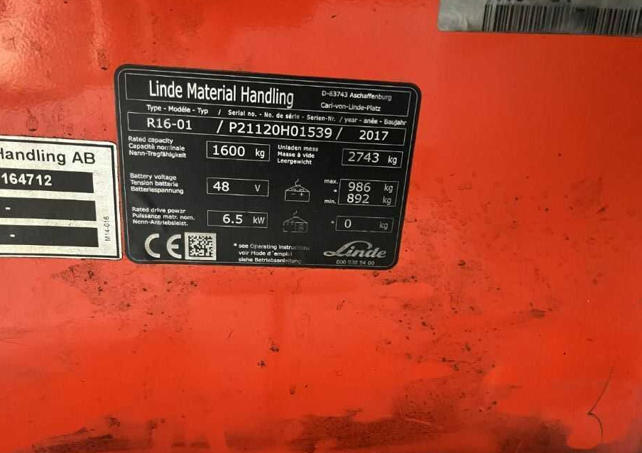 Linde R16-01 - Reach truck: picture 4 Linde R16-01 - Reach truck: picture 4