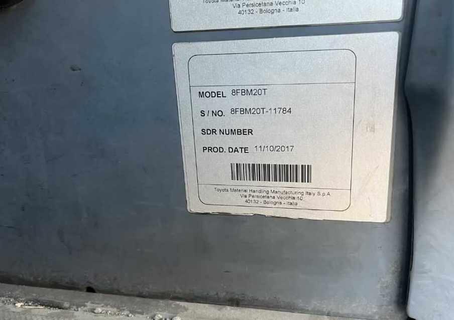 Toyota 8FBM20T - Electric forklift: picture 5 Toyota 8FBM20T - Electric forklift: picture 5