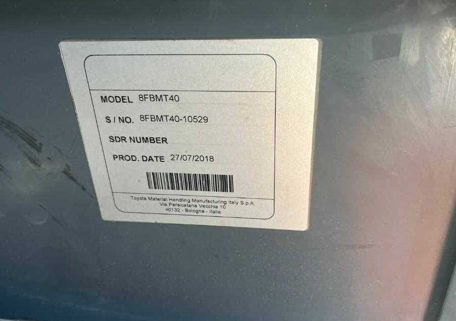 Toyota 8FBMT40 - Electric forklift: picture 4 Toyota 8FBMT40 - Electric forklift: picture 4