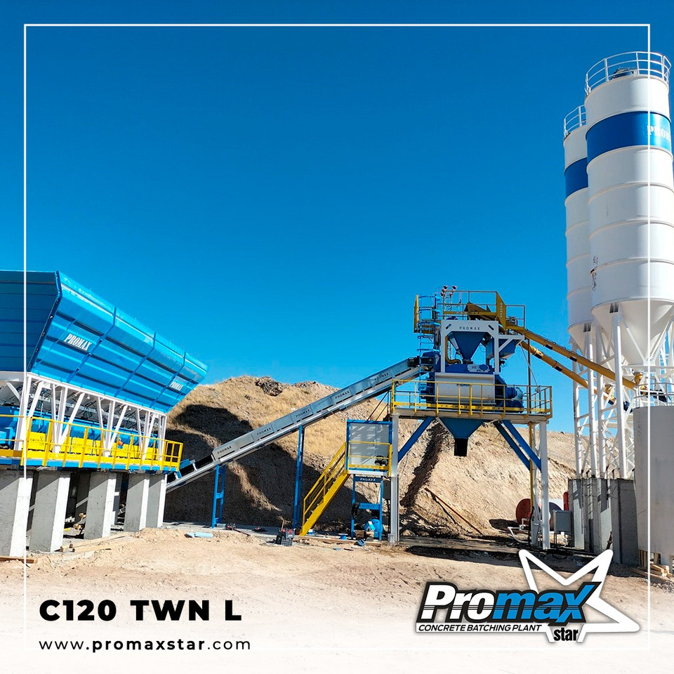 COMPACT CONCRETE BATCHING PLANT C120-TWN L (120m3/h) - Concrete plant: picture 1 COMPACT CONCRETE BATCHING PLANT C120-TWN L (120m3/h) - Concrete plant: picture 1