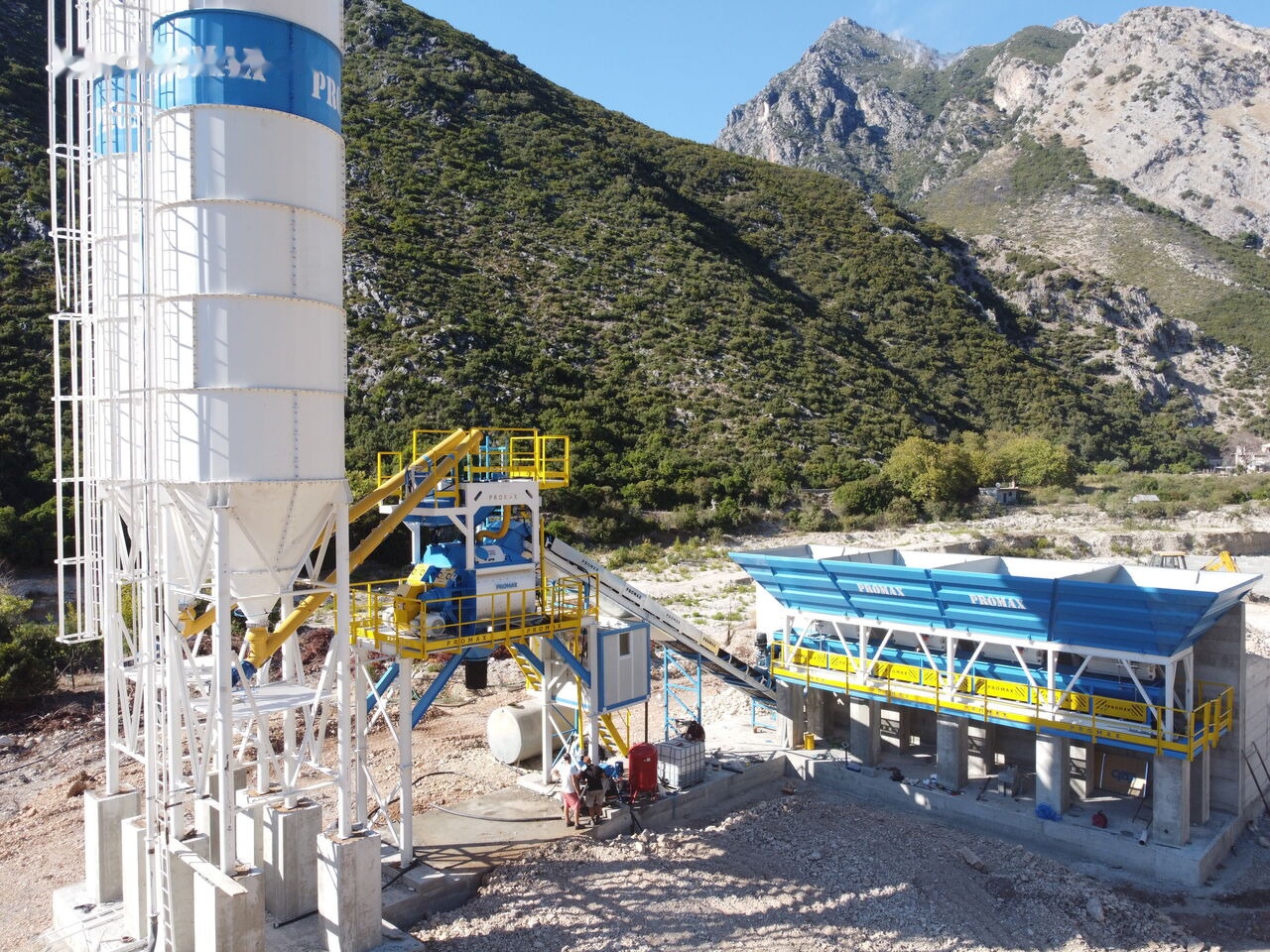 Promax Compact Concrete Batching Plant C100-TWN-LINE (100m3/h) - Concrete plant: picture 1 Promax Compact Concrete Batching Plant C100-TWN-LINE (100m3/h) - Concrete plant: picture 1