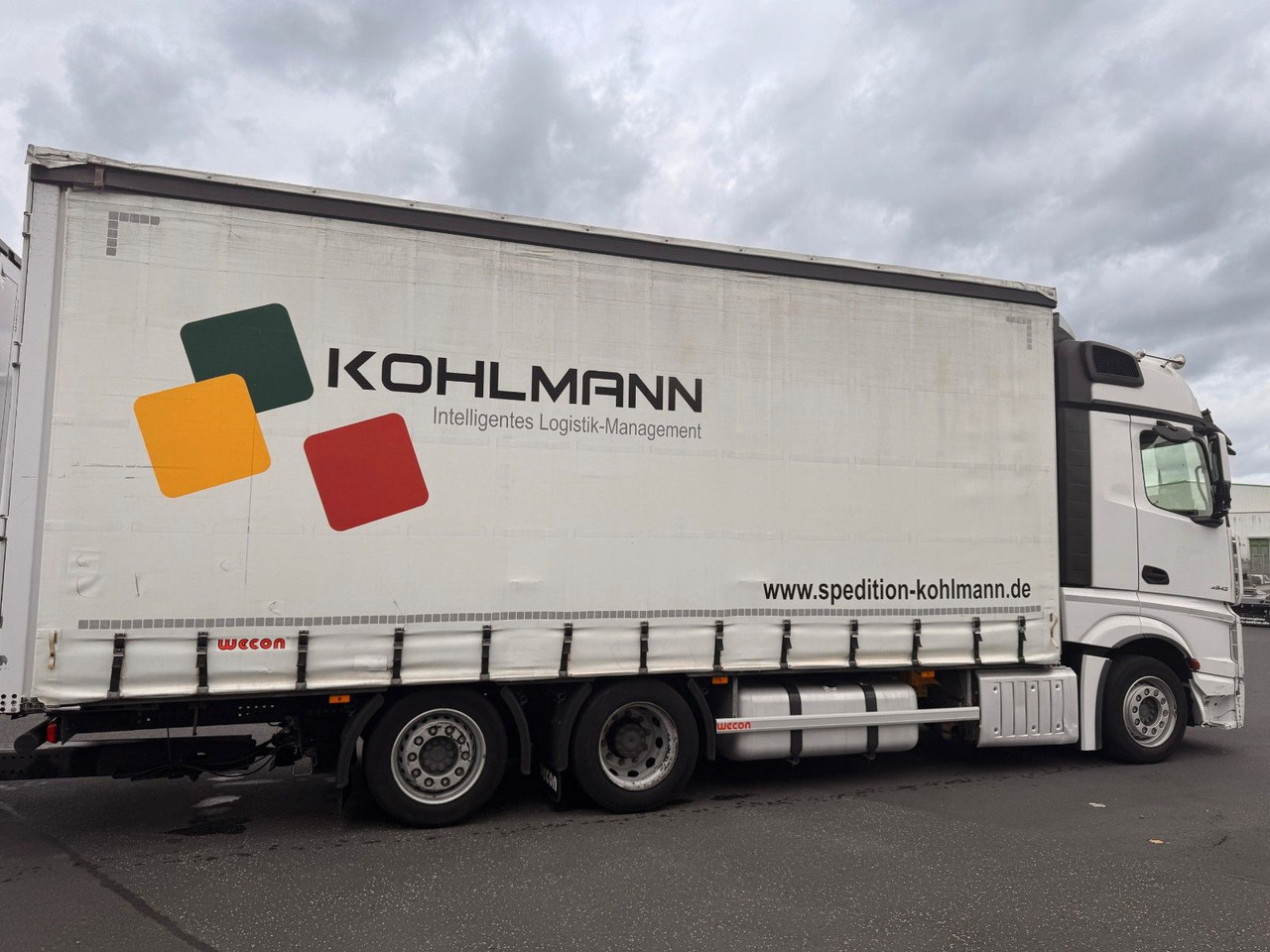 Curtainsider truck Mercedes-Benz Actros 2542 LnR 6x2 Retarder Standklima: picture 7