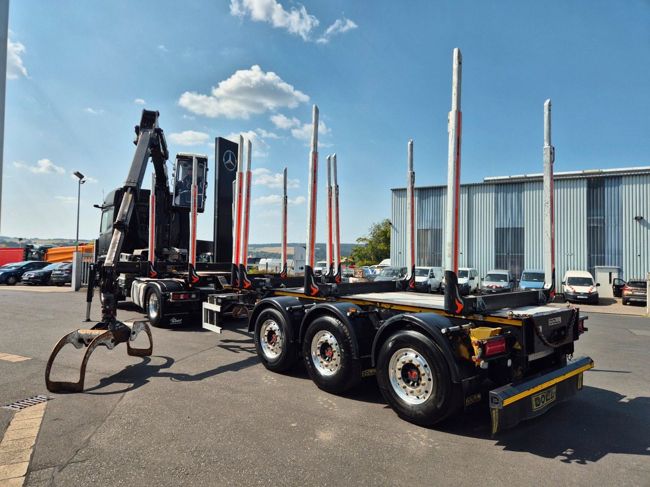 Mercedes-Benz Arocs 1853 LS 4x4 HAD Palfinger Q170Z96+Doll H3L - Log truck, Crane truck: picture 5 Mercedes-Benz Arocs 1853 LS 4x4 HAD Palfinger Q170Z96+Doll H3L - Log truck, Crane truck: picture 5