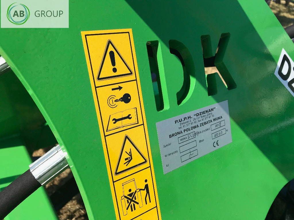 Dziekan hydraulic folding meadow harrow WUKA 5m 5C20H - Chain harrow: picture 2 Dziekan hydraulic folding meadow harrow WUKA 5m 5C20H - Chain harrow: picture 2