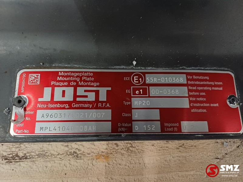 Jost Occ koppelschotel + montageplaat JSK36D JOST - Fifth wheel coupling for Truck: picture 5 Jost Occ koppelschotel + montageplaat JSK36D JOST - Fifth wheel coupling for Truck: picture 5