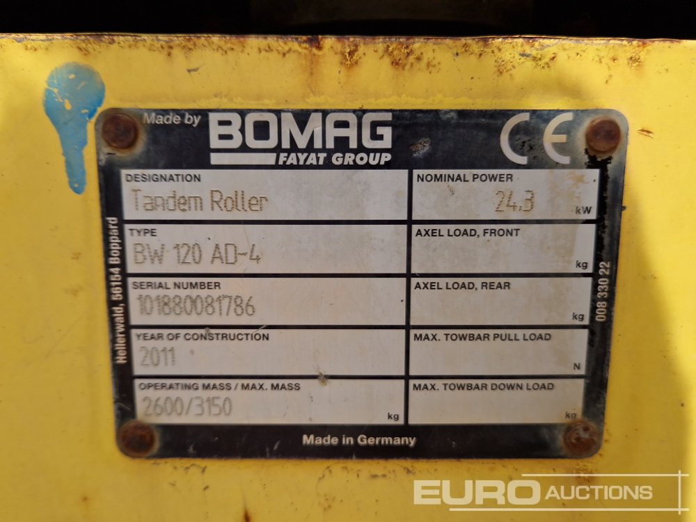 Roller 2011 Bomag BW120AD-4: picture 34