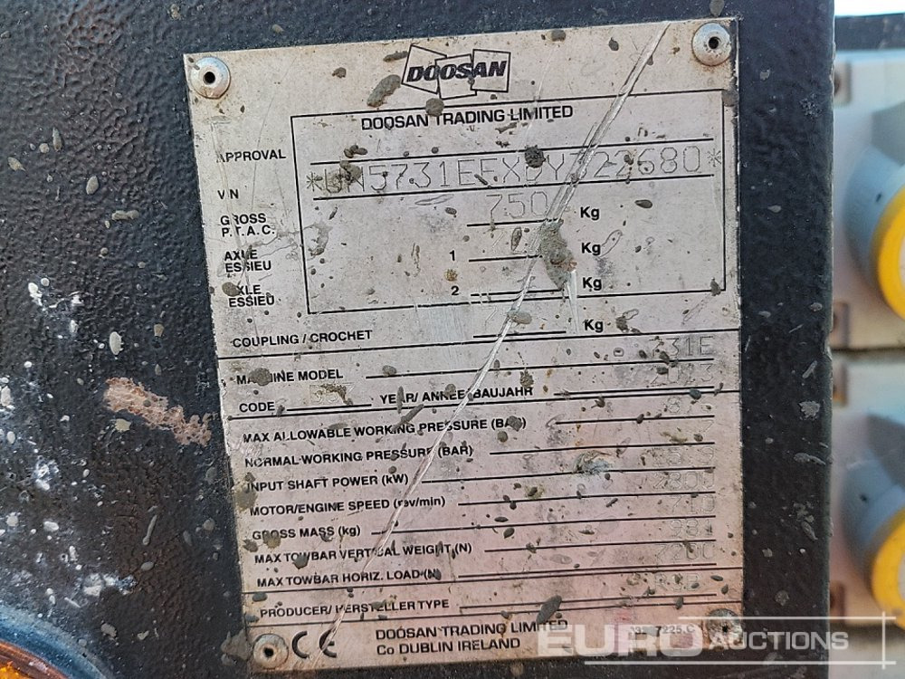 Air compressor 2013 Doosan 731E: picture 33