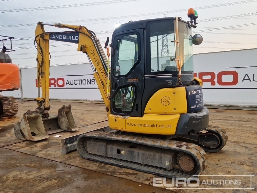 2013 Komatsu PC55MR-3 - Mini excavator: picture 3 2013 Komatsu PC55MR-3 - Mini excavator: picture 3