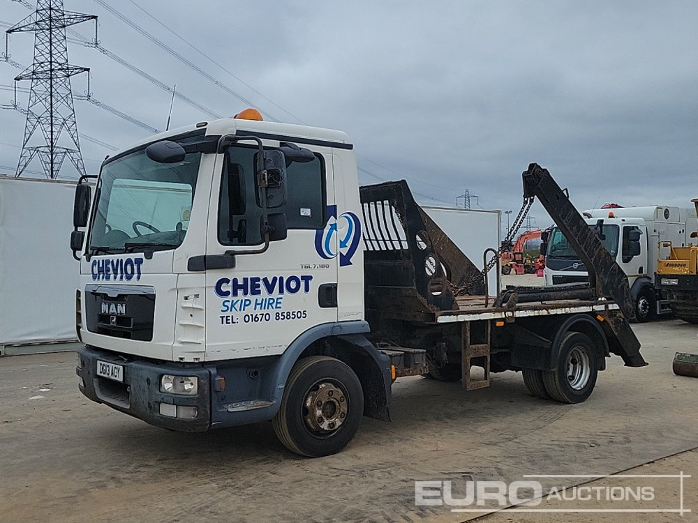 2013 MAN TGL7.180 - Skip loader truck: picture 1 2013 MAN TGL7.180 - Skip loader truck: picture 1