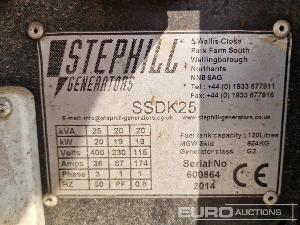 Generator set 2014 Stephill SSDK25: picture 24