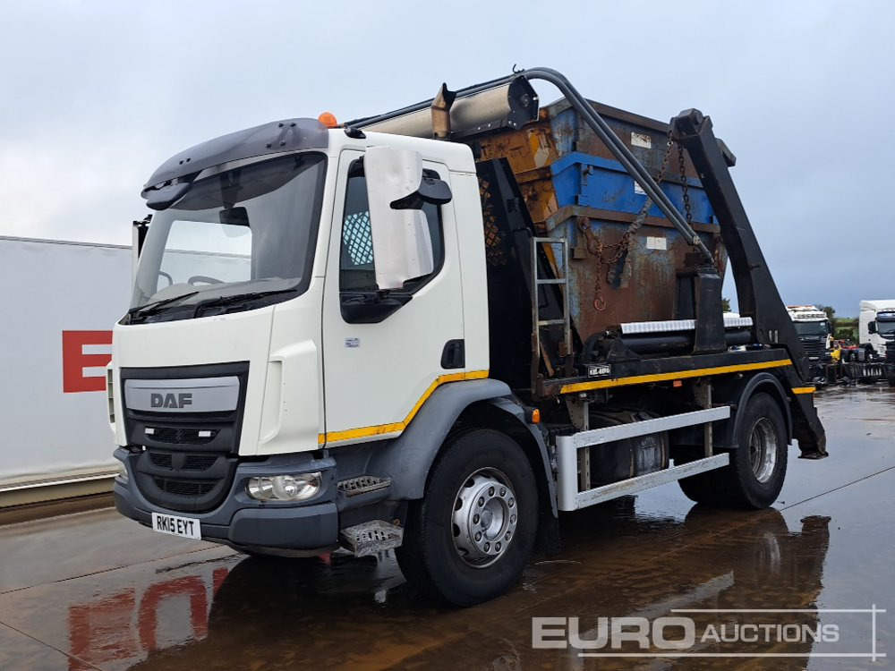 2015 DAF LF220 - Skip loader truck: picture 1 2015 DAF LF220 - Skip loader truck: picture 1
