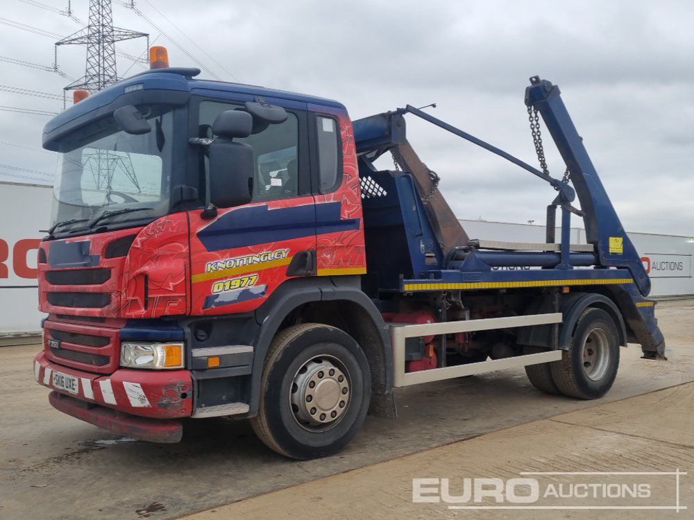 2016 Scania P250 - Skip loader truck: picture 1 2016 Scania P250 - Skip loader truck: picture 1