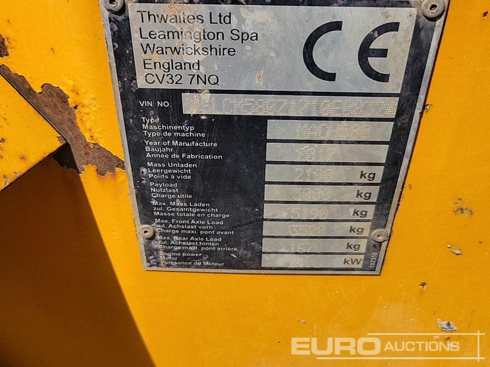 Mini dumper 2017 Thwaites 3 Ton: picture 42