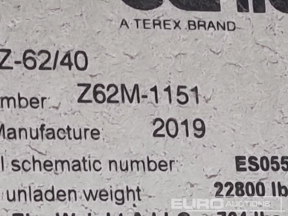 Aerial platform 2019 Genie Z62/40: picture 48