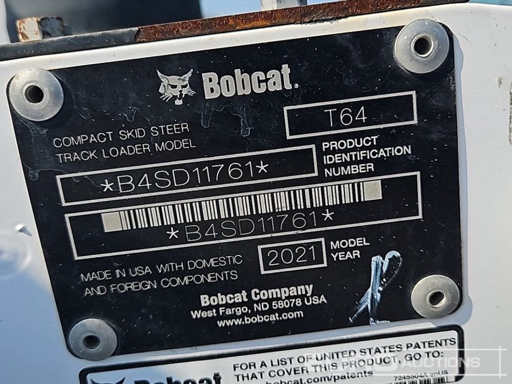 Skid steer loader 2021 Bobcat T64: picture 8