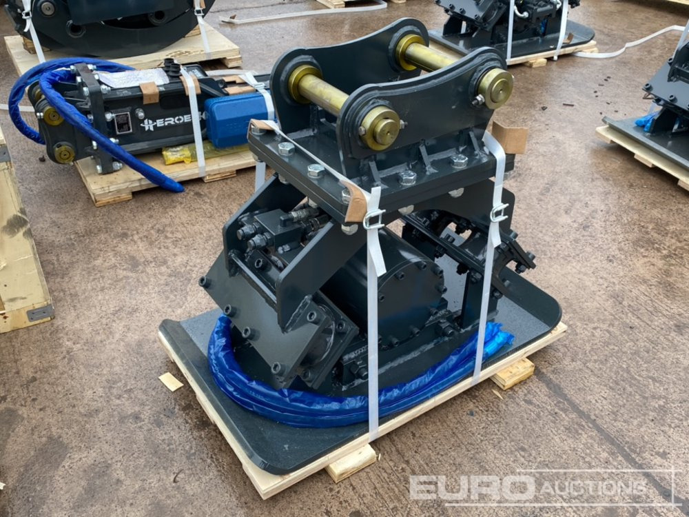 Unused Plate Compactor, 45mm Pins to suit 6-8 Ton Excavator - Attachment for Excavator: picture 1 Unused Plate Compactor, 45mm Pins to suit 6-8 Ton Excavator - Attachment for Excavator: picture 1