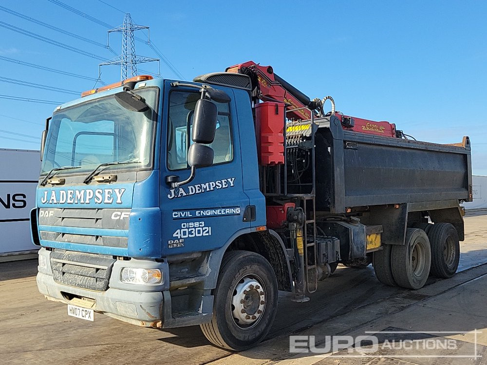 DAF CF75 310 - Tipper, Crane truck: picture 1 DAF CF75 310 - Tipper, Crane truck: picture 1