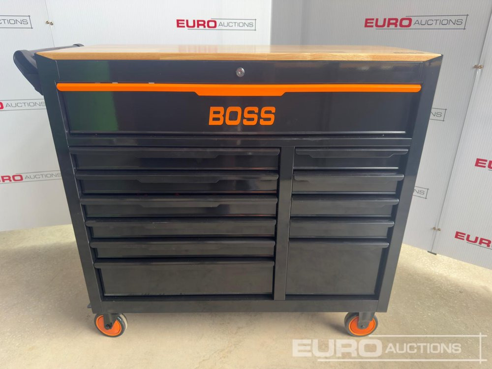Unused 2025 Boss Wheeled Tool Trolley, 523pcs Tool Kit, Worktop (Black) - Construction equipment: picture 2 Unused 2025 Boss Wheeled Tool Trolley, 523pcs Tool Kit, Worktop (Black) - Construction equipment: picture 2