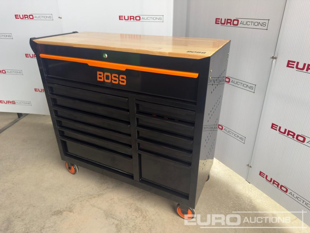 Unused 2025 Boss Wheeled Tool Trolley, 523pcs Tool Kit, Worktop (Black) - Construction equipment: picture 3 Unused 2025 Boss Wheeled Tool Trolley, 523pcs Tool Kit, Worktop (Black) - Construction equipment: picture 3