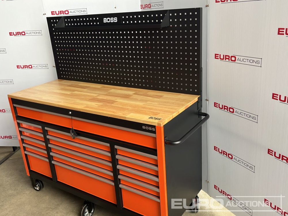 Unused Boss Wheeled Tool Cabinet, 16 Drawers, 492pc Tools - Workshop equipment: picture 3 Unused Boss Wheeled Tool Cabinet, 16 Drawers, 492pc Tools - Workshop equipment: picture 3