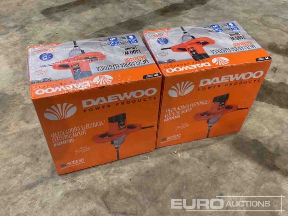 Unused Daewoo DAEM1400 1400W Paddle Mixer (2 of) - Workshop equipment: picture 1 Unused Daewoo DAEM1400 1400W Paddle Mixer (2 of) - Workshop equipment: picture 1
