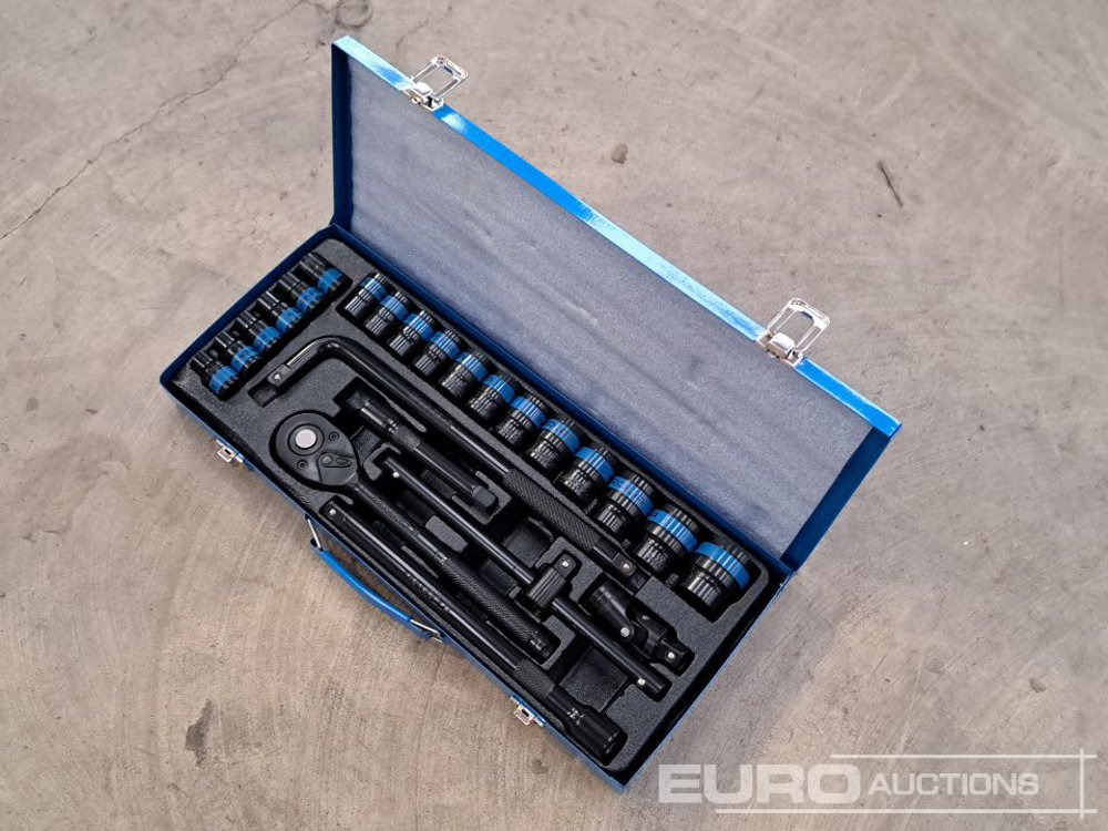 Unused Manarola 36pc Deep Socket and Ratchet Set - Workshop equipment: picture 1 Unused Manarola 36pc Deep Socket and Ratchet Set - Workshop equipment: picture 1