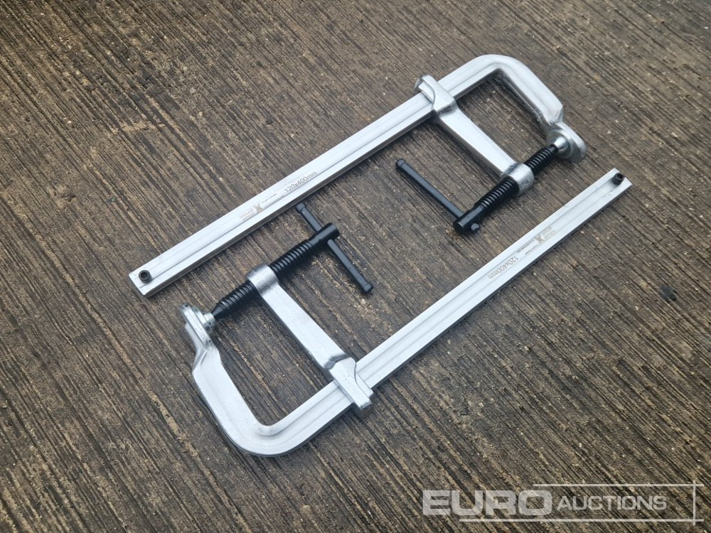 Unused Solid X Forged Welding Clamps 120mm x 400mm (2 Pieces) - Workshop equipment: picture 4 Unused Solid X Forged Welding Clamps 120mm x 400mm (2 Pieces) - Workshop equipment: picture 4