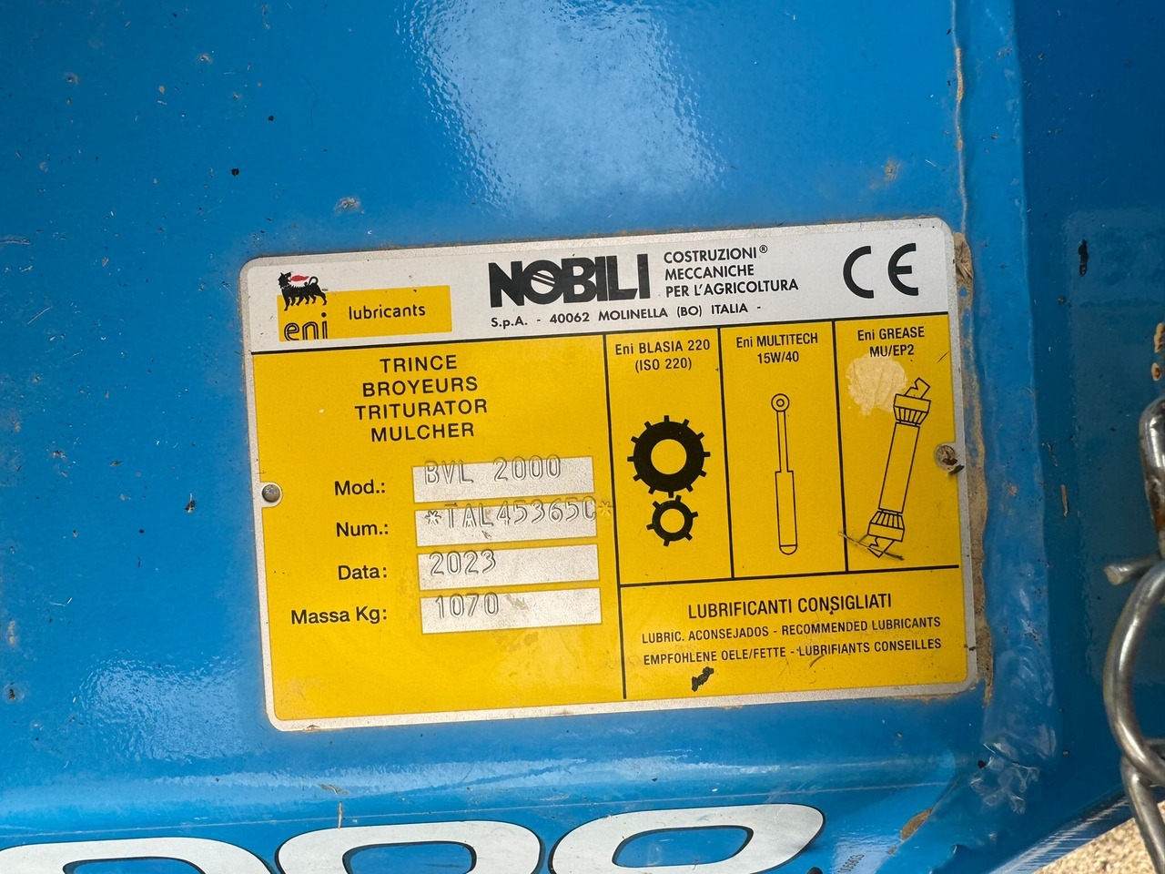 Nobili trincia laterale usata BVL 2000 - Verge mower: picture 3 Nobili trincia laterale usata BVL 2000 - Verge mower: picture 3