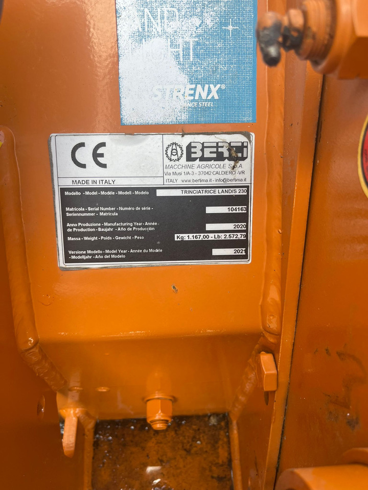 Trincia usata Berti Land/s 230 - Flail mower: picture 5 Trincia usata Berti Land/s 230 - Flail mower: picture 5