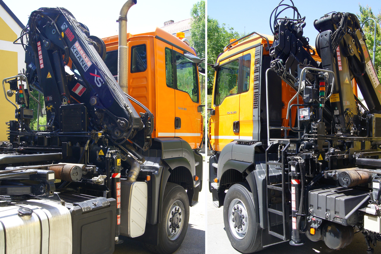 Hook lift truck, Crane truck MAN TGA 18.360 BL 4x4/Euro 4/TÜV/HIAB 111/MULTILIFT/Winterdienst: picture 6