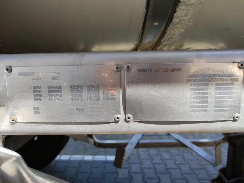 Tank semi-trailer Burg 26165 liter Tankoplegger 1 kamer MET RVS Pomp: picture 7