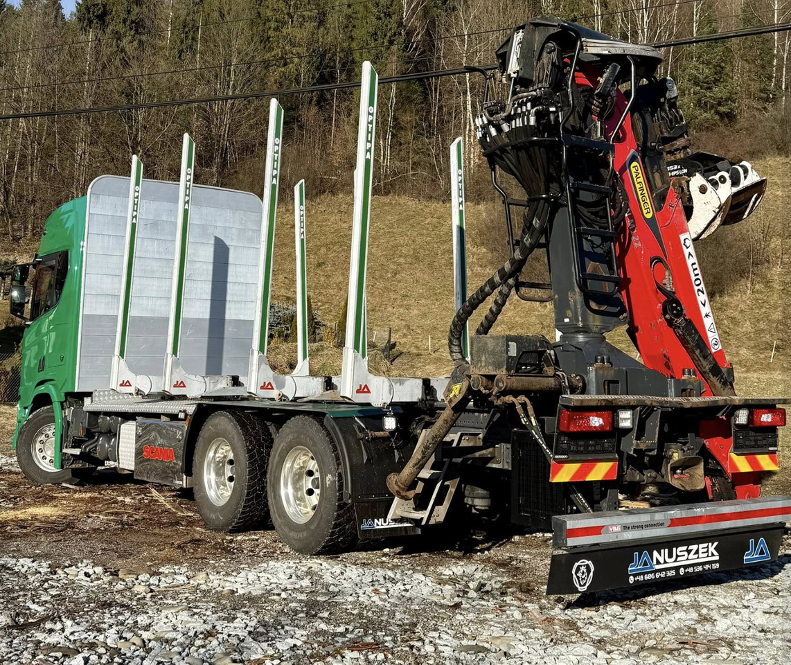 SCANIA R580 - Log truck, Crane truck: picture 4 SCANIA R580 - Log truck, Crane truck: picture 4