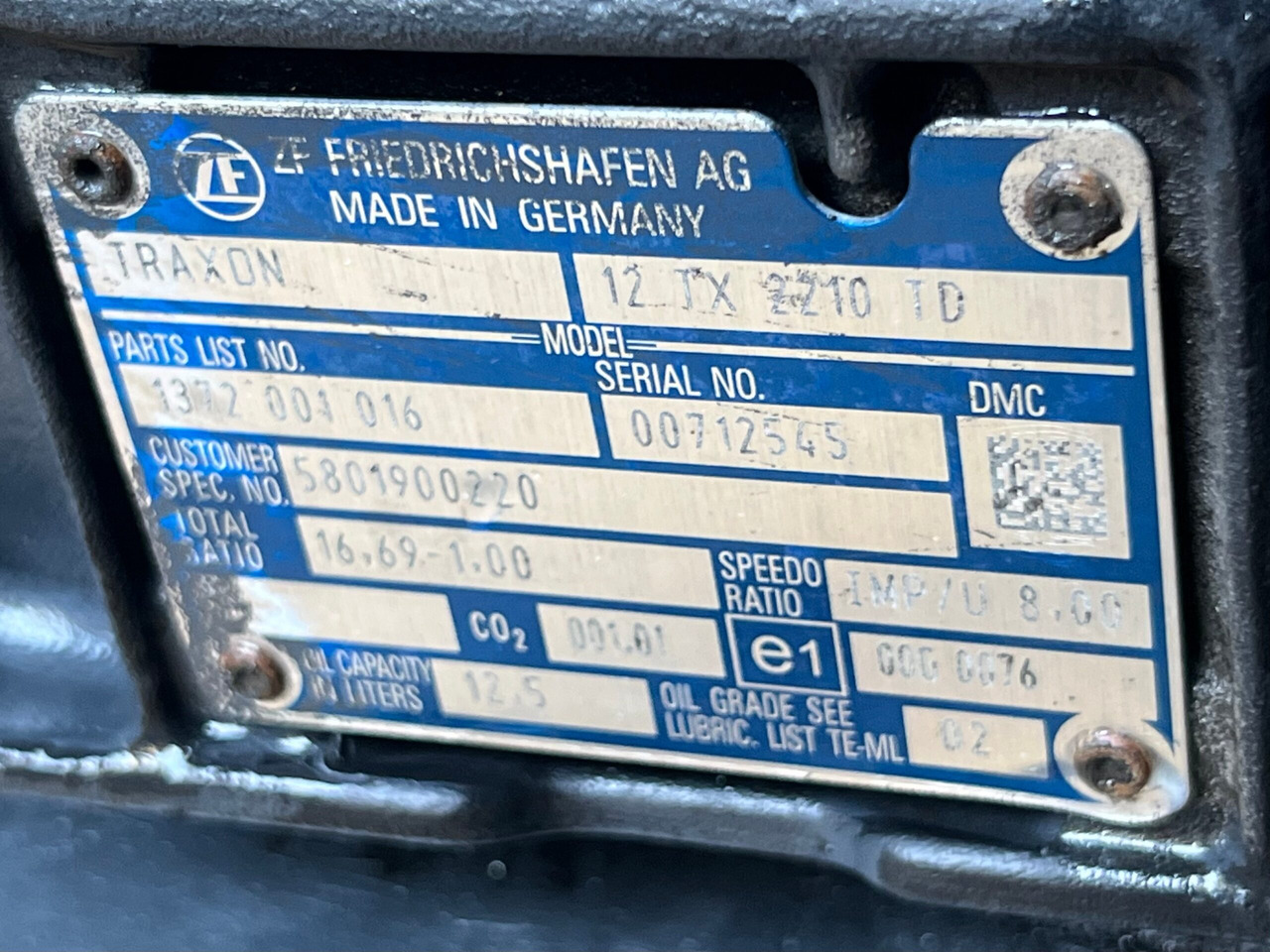 CUTIE DE VITEZE TRAXON FARA INTARDER IVECO 12TX 2210 TD R=16,69-1,00 5801900220 - Gearbox for Truck: picture 3 CUTIE DE VITEZE TRAXON FARA INTARDER IVECO 12TX 2210 TD R=16,69-1,00 5801900220 - Gearbox for Truck: picture 3