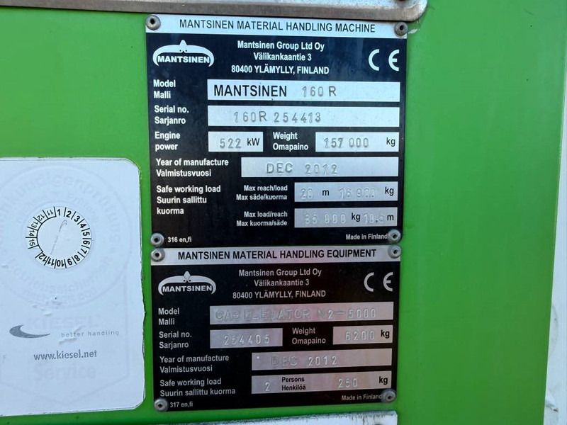 Crawler excavator Mantsinen 160 R: picture 13