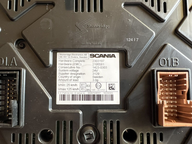 Scania 2015 - Dashboard: picture 2 Scania 2015 - Dashboard: picture 2