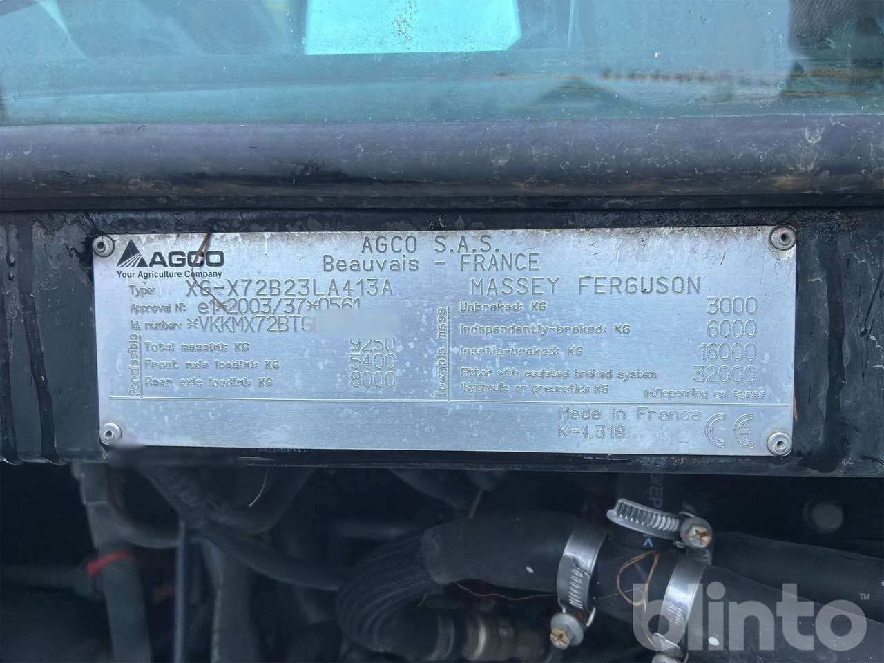 Farm tractor MASSEY FERGUSON 7718: picture 28