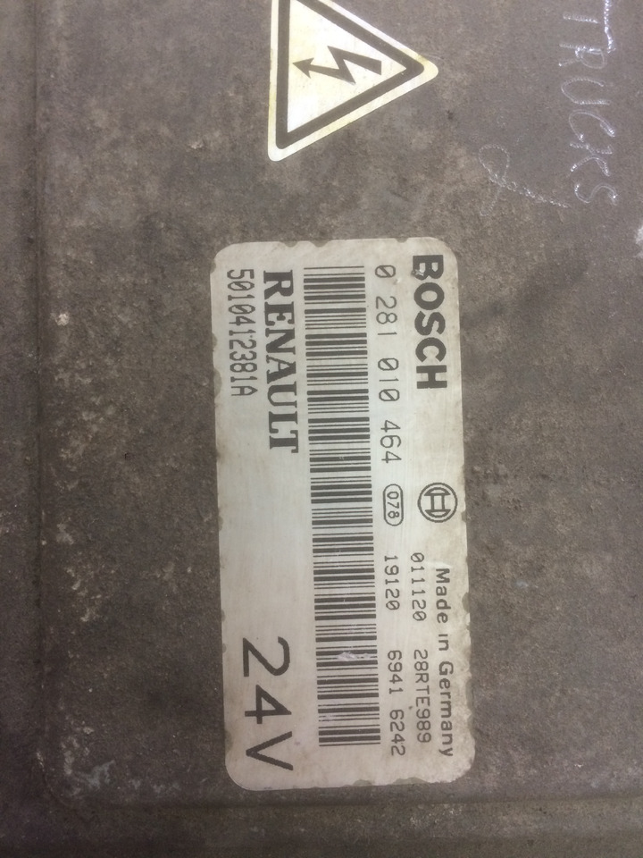 CENTRALINA MOTORE EDC - RENAULT PREMIUM - RIF. RENAULT 5010412381A - RIF. BOSCH 0281010464 - ECU: picture 2 CENTRALINA MOTORE EDC - RENAULT PREMIUM - RIF. RENAULT 5010412381A - RIF. BOSCH 0281010464 - ECU: picture 2
